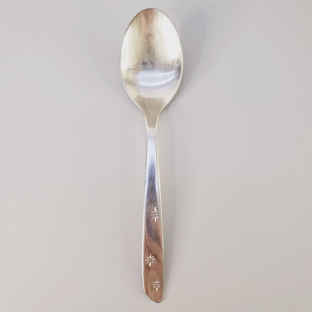 Superior Night Sky Teaspoon Replacement Atomic Star Burst Stainless USA VTG